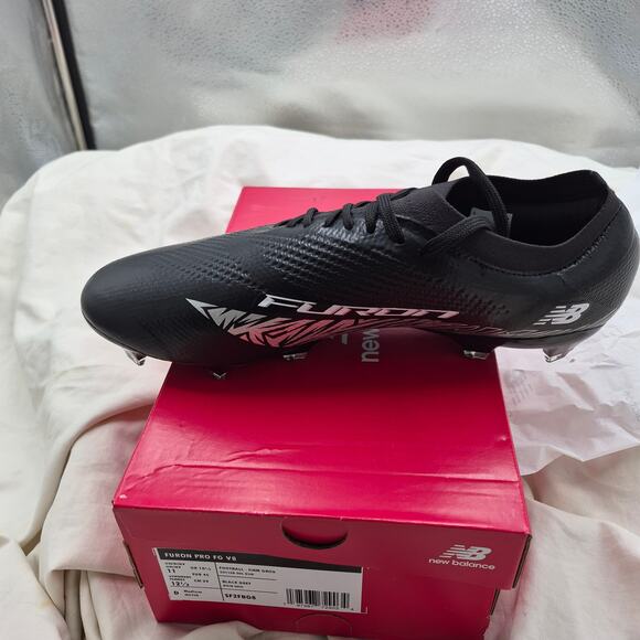 New Balance Unisex Furon Pro FG V8 Soccer Black/Metallic Men 11 M Women 12.5 W main image 8